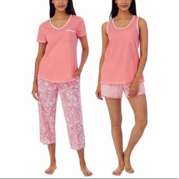 Carole Hochman Bundle Lot of 2 x 4-Piece Cotton PJ Pajama Sets Plus Size 2X - Picture 4 of 6